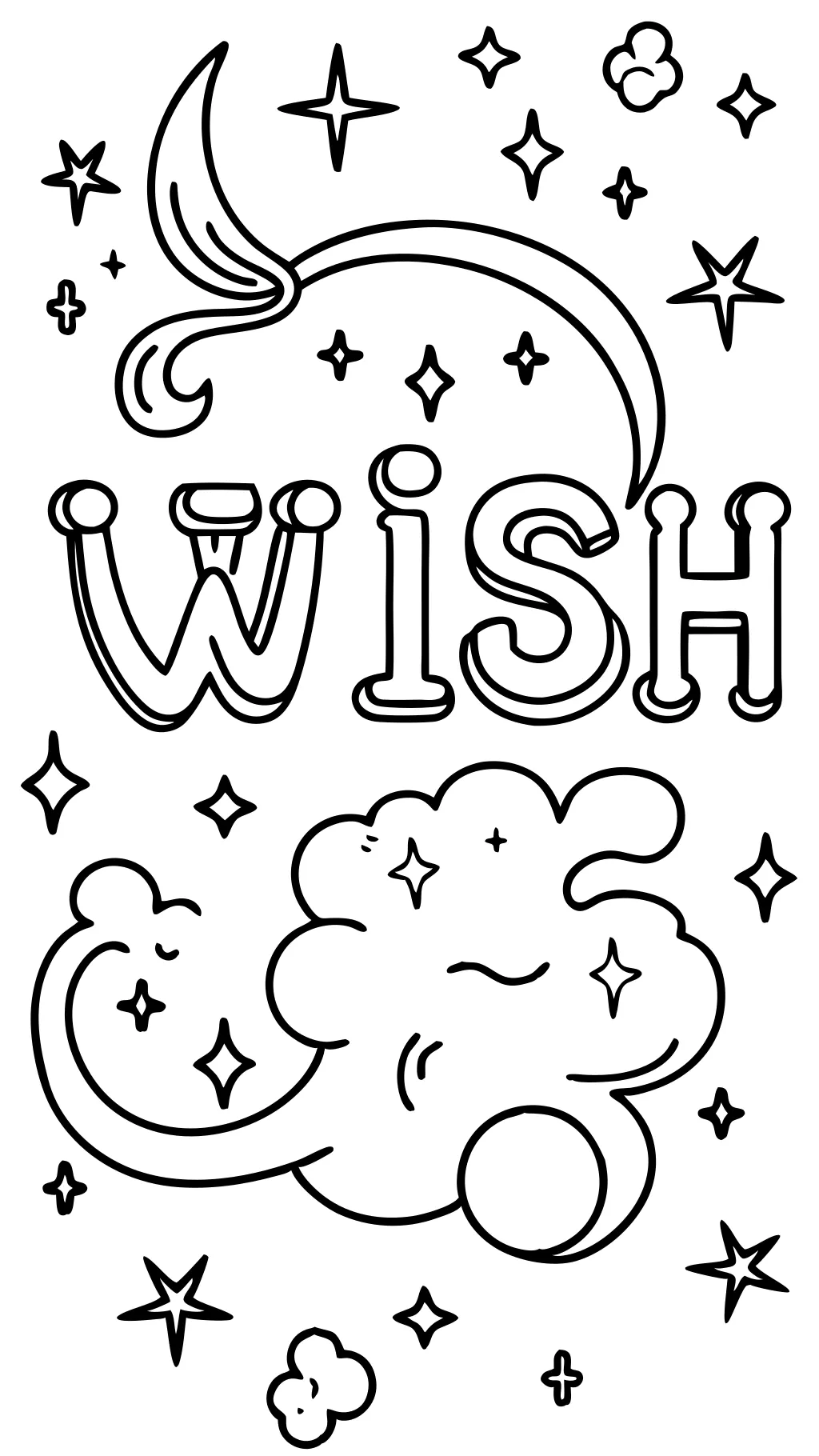 wish coloring page